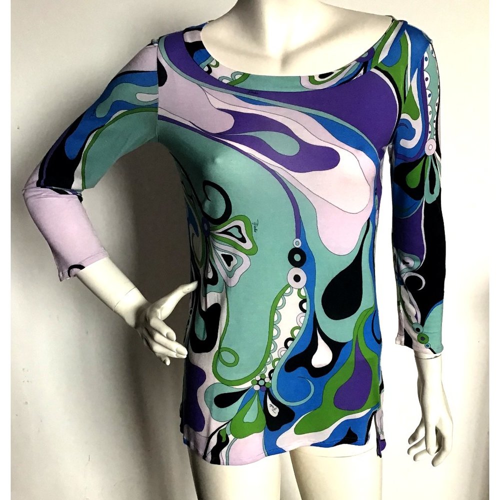 Emilio Pucci cotton knit top